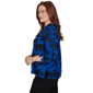 Womens Alfred Dunner Dinner Theater Textured Floral Blouse - image 4