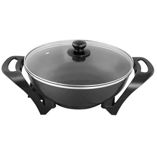 Complete Cuisine 13in. Electric Wok With Glass Lid - image 