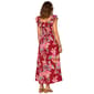 Womens Democracy Ruffle Neck Floral Woven Midi Dress - image 2