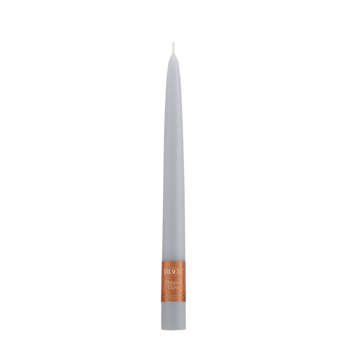 Root Candles 9x7/8in. Taper Candle - Platinum