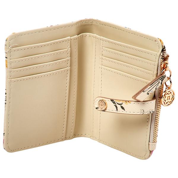 Womens Nanette Lepore Aime Print Slim Bifold Wallet - Boho Garden