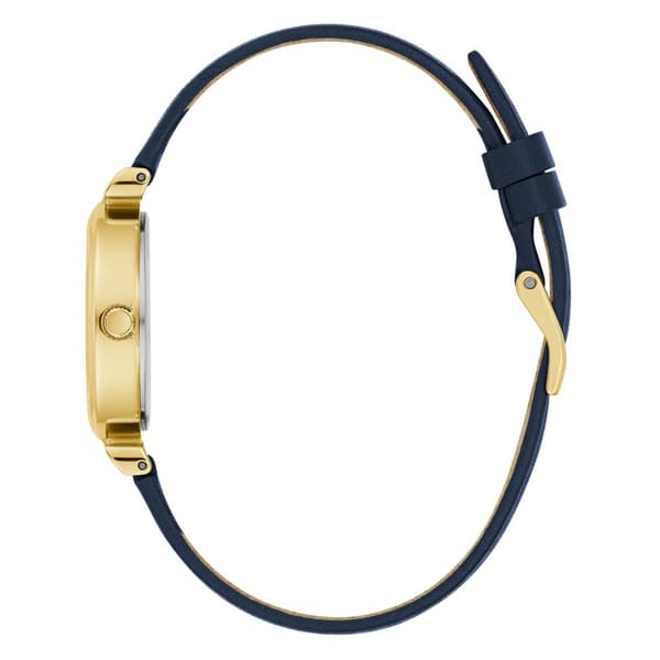 Womens GUESS Gold-Tone Crystal Watch - GW0614L5