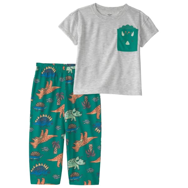 Toddler Boy Carter''s Dino Ss Loose Fit Pajama Set