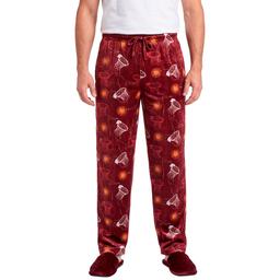 Preswick & Moore(R) Basketball Silky Fleece Pajama Pants - Burgundy