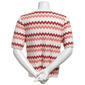 Womens Adrianna Papell Short Sleeve Chevron Stripe Sweater - image 2