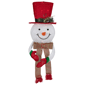 Northlight Lighted Snowman with Red Top Hat Christmas Tree Topper - image 1