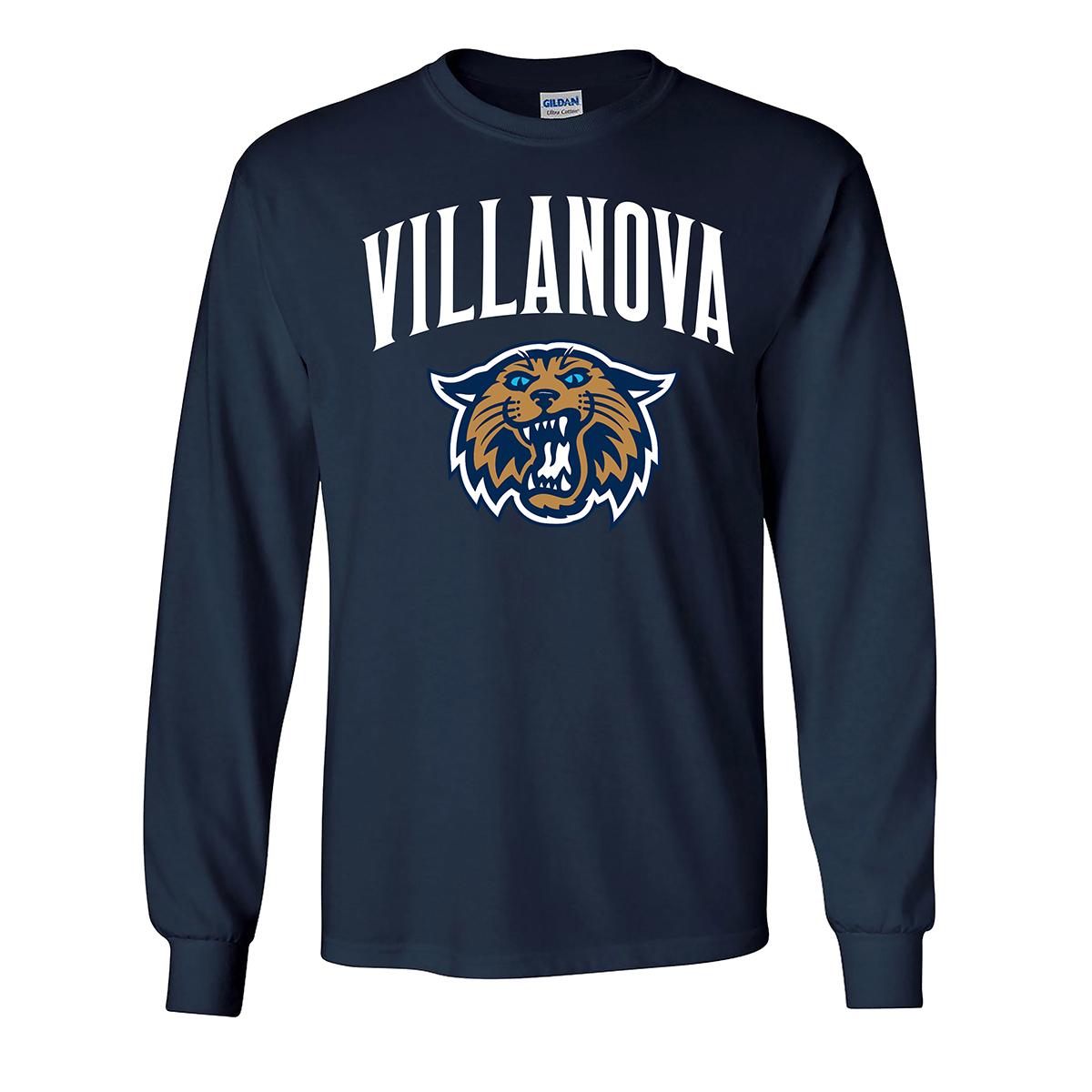 Mens Villanova Pride Mascot Long Sleeve Tee