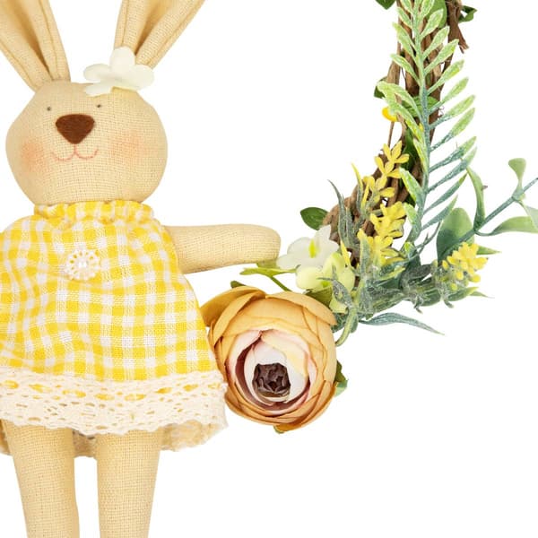 Northlight Seasonal Bunny with Flowers Artificial Easter Wreath