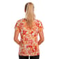 Petite Emily Daniels Button Shoulder Floral Disco Dot Blouse - image 2