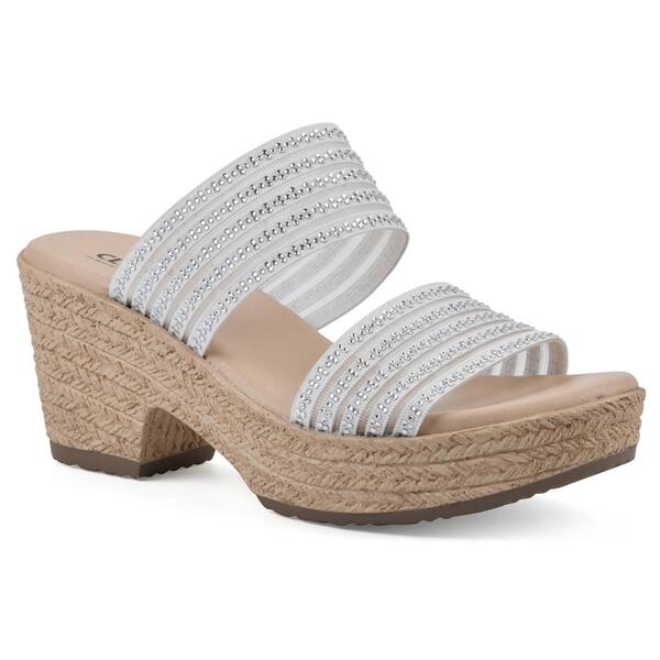 Womens Cliffs by White Mountain Bia Slip On Sandals - image 