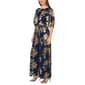 Petite MSK Cold Shoulder Blouson Tie Waist Foil Leaf Jumpsuit - image 3
