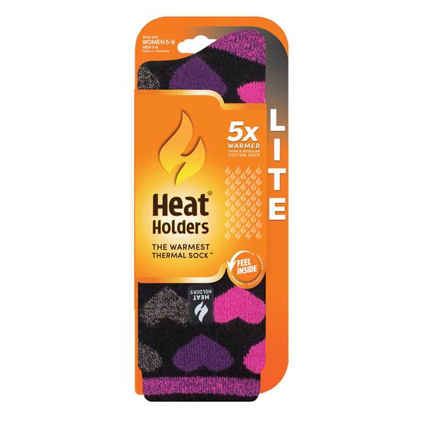 Womens Heat Holders® Lite Heart Crew Socks