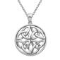 Sterling Silver Celtic Knot Pendant Necklace - image 1
