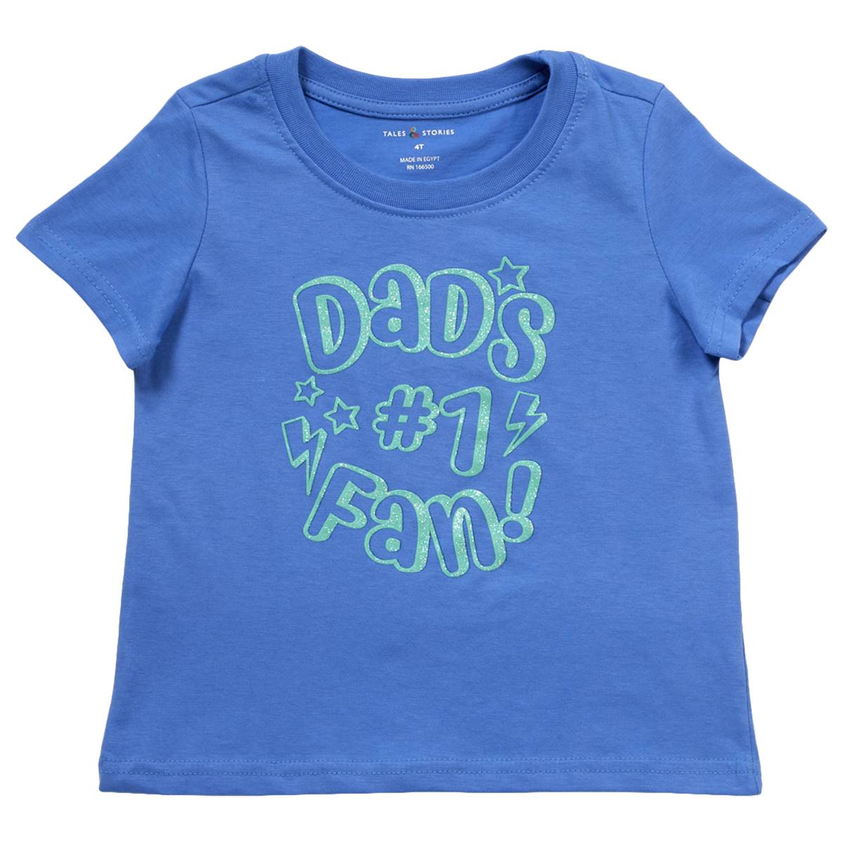 Toddler Boy Tales & Stories Short Sleeve Dads #1 Fan Graphic Tee