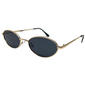 Womens Fantas Eyes Headliner Slim Metal Sunglasses - image 1