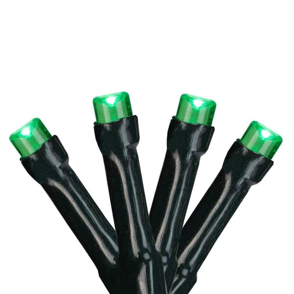 Northlight Seasonal 20ct. Black Wire Green LED Christmas Lights - image 