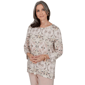 Womens Alfred Dunner Luxe Be A Lady Faded Kaleidoscope Blouse - image 1