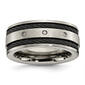 Mens Endless Affection&#40;tm&#41; 10mm Titanium Black IP Plated Band - image 1
