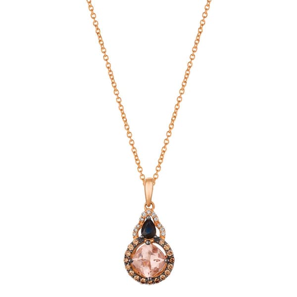 Le Vian Chocolatier(R) Peach Morganite(tm) Sapphire Pendant - image 