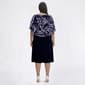 Plus Size Connected Apparel Floral Capelet Shift Dress - image 2