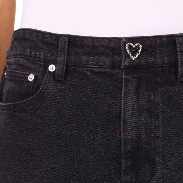 Womens Cece Wide Leg Classic Jeans with Heart Button Closure