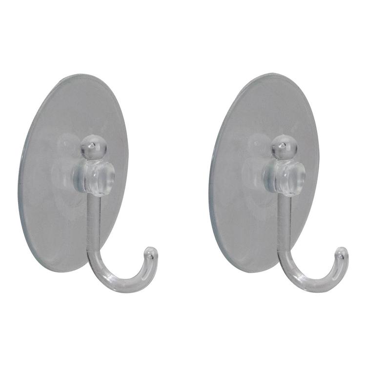Northlight Seasonal Clear Suction Cups with Hooks - Pack of 2