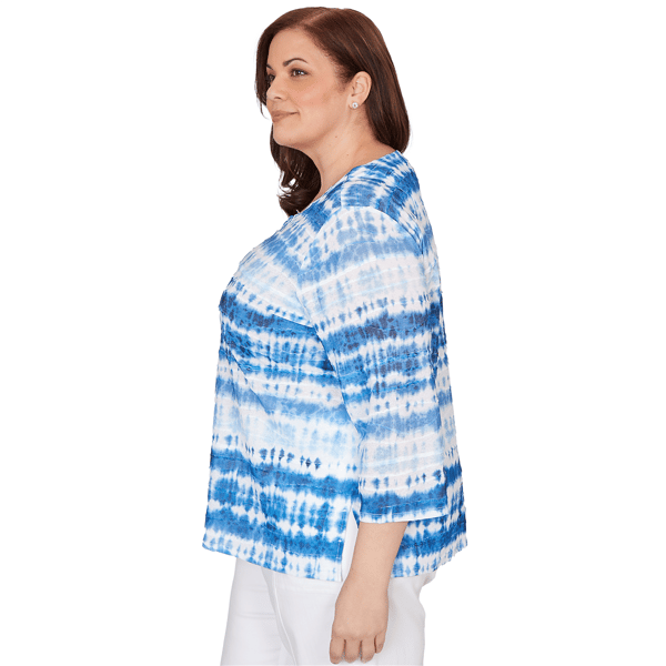 Plus Size Alfred Dunner The Royal Treatment Tie Dye Blouse