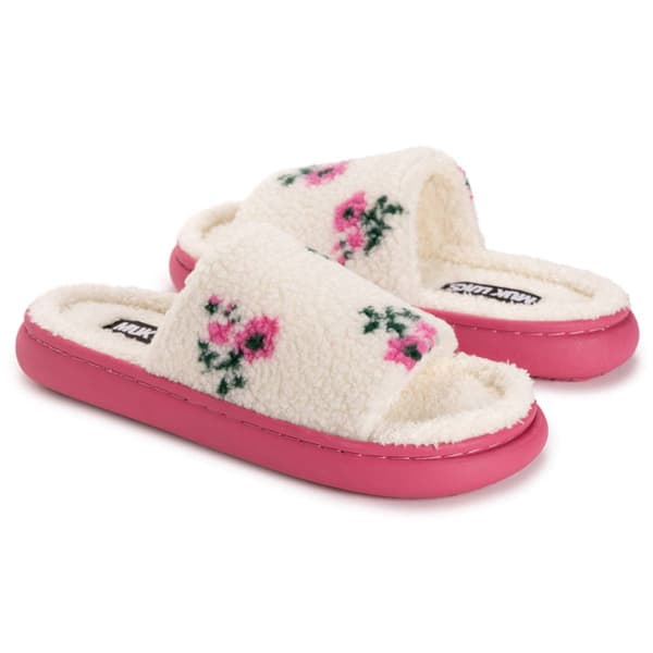Womens MUK LUKS® Marsai Pink Floral Slide Slippers
