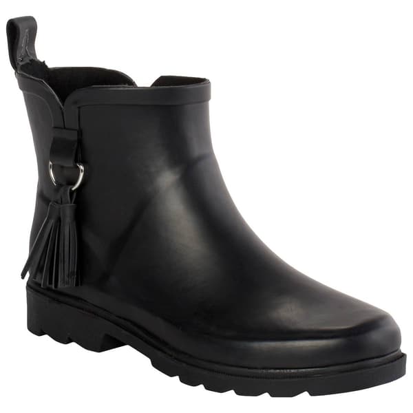 Womens Capelli New York Ankle Rain Boots with Tassels