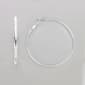 Design Collection Silver Medium Hoop Earrings - image 1