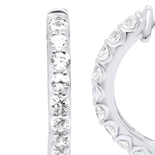 Nova Star® Sterling Silver 1/2ctw. Lab Grown Diamond Earrings