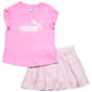 Girls (7-16) Puma® Short Sleeve Floral Tee & Skort Set - image 2