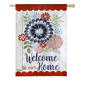 Evergreen Americana Floral Garden Flag - image 1