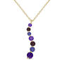 Gemstone Classics&#40;tm&#41; Amethyst Garnet Africa Pendant Necklace - image 1