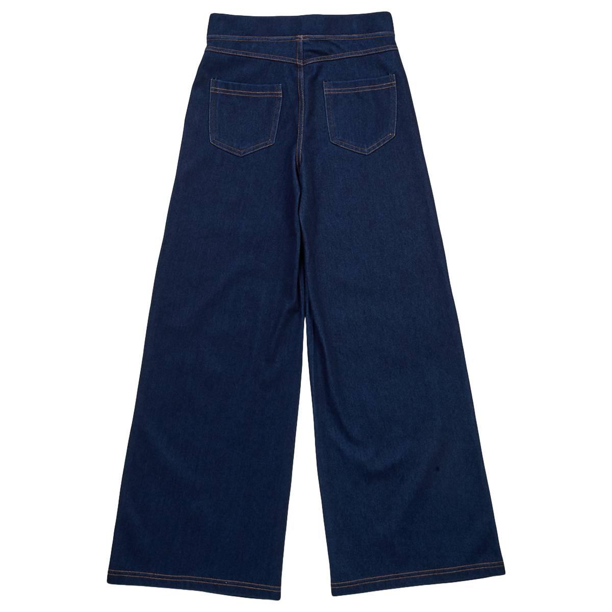 Girls (7-16) Star Ride® Wide Leg Studded Knit Denim Pants