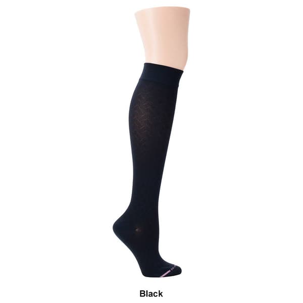 Womens Dr. Motion Soild Knee-High Compression Socks