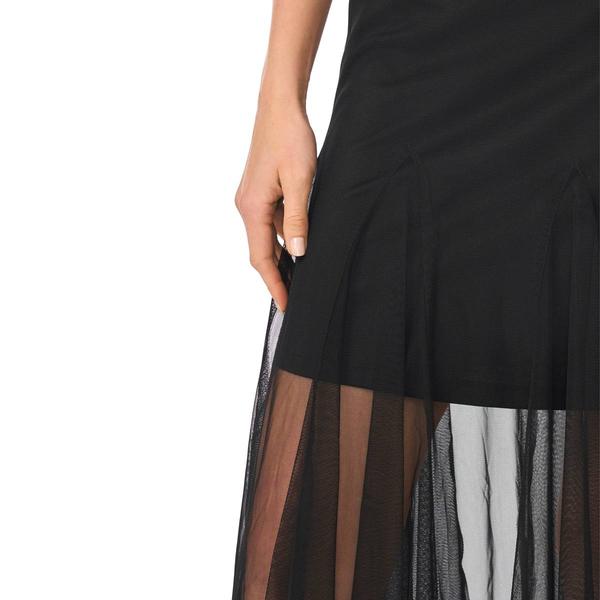 Womens Cece Midi Skirt with Tulle