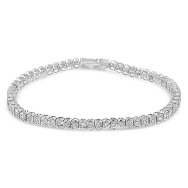 Diamond Classics&#8482; 1ctw. Diamond & Sterling Silver Bracelet