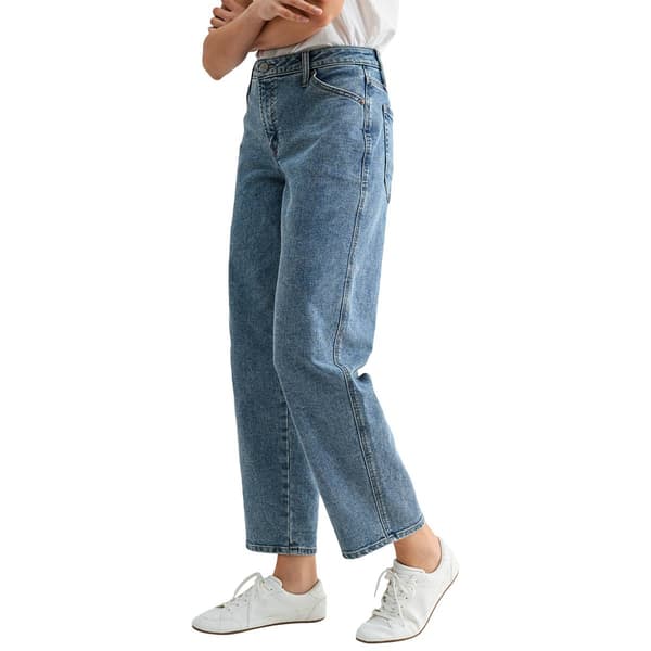 Womens CITY BLUES Relaxed Straight Leg Jeans