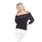 Womens White Mark Smocked Neckline Peasant Top - image 2