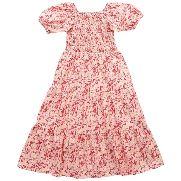 Girls &#40;7-16&#41; Jessica Simpson Puff Sleeve Floral Maxi Dress - image 