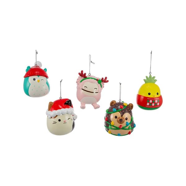 Kurt S. Adler Squishmallows&#40;R&#41; Blow Mold 5pc Assorted Ornaments Set