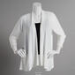 Womens Notations 3/4 Sleeve Solid Open Front Cardigan - image 3