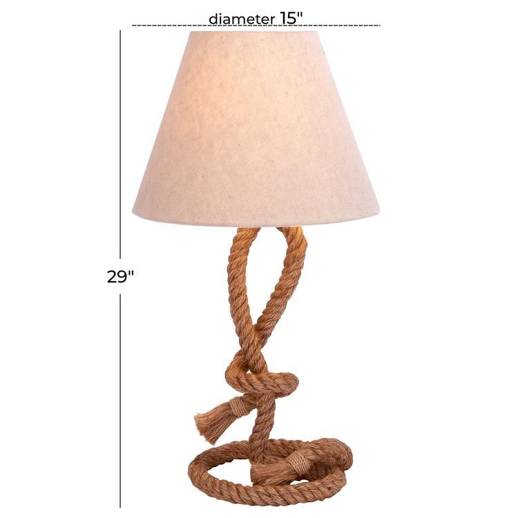 9th & Pike® Brown Iron Rustic Table Lamp