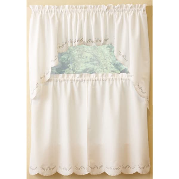 Forget Me Not Embroidered Valance - 60x14
