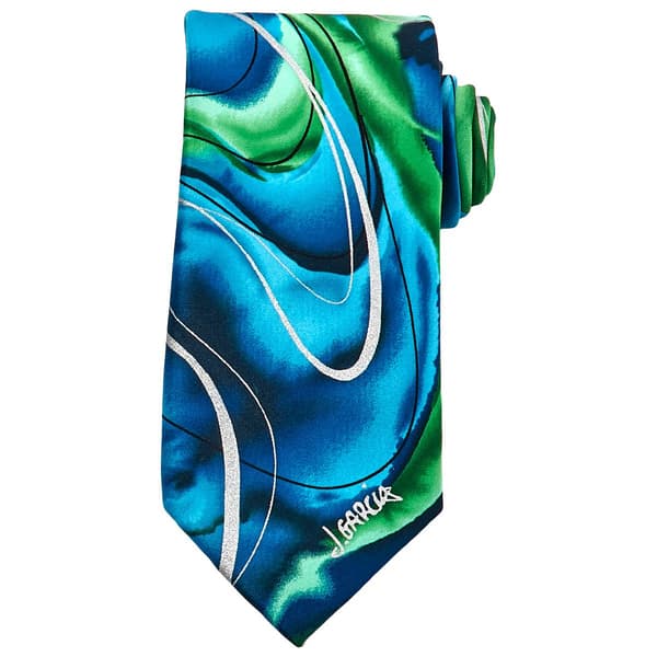 Mens Jerry Garcia Rhino Puppy 3 Tie - image 