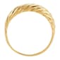 Gold Classics™ 14kt. Yellow Gold Dome Croissant Ring - image 2