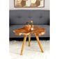 9th & Pike&#174; Brown Teak Accent Table - image 2
