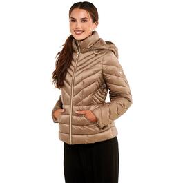 Womens Michael Kors Packable Puffer Jacket w/Hood