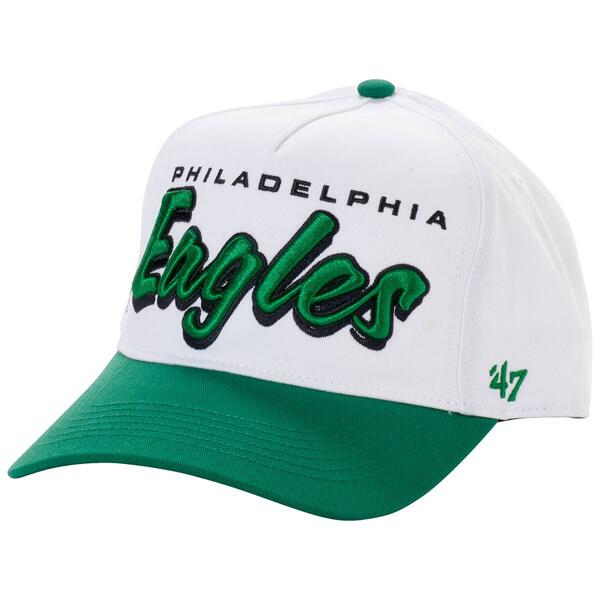 Mens ''47 Brand Eagles Historic Cap - White/Green - image 